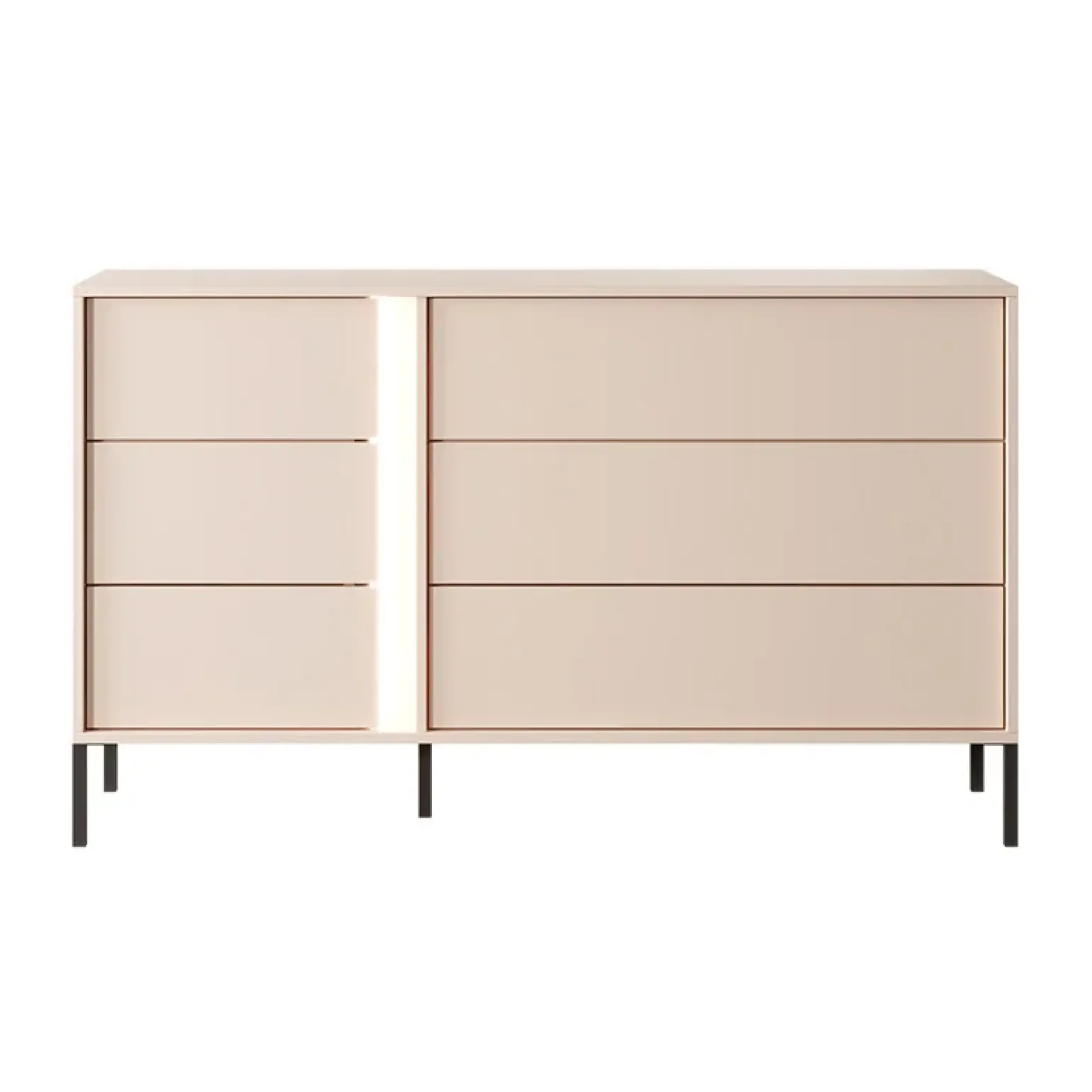 Camera da letto completa matrimoniale moderna beige Jolly