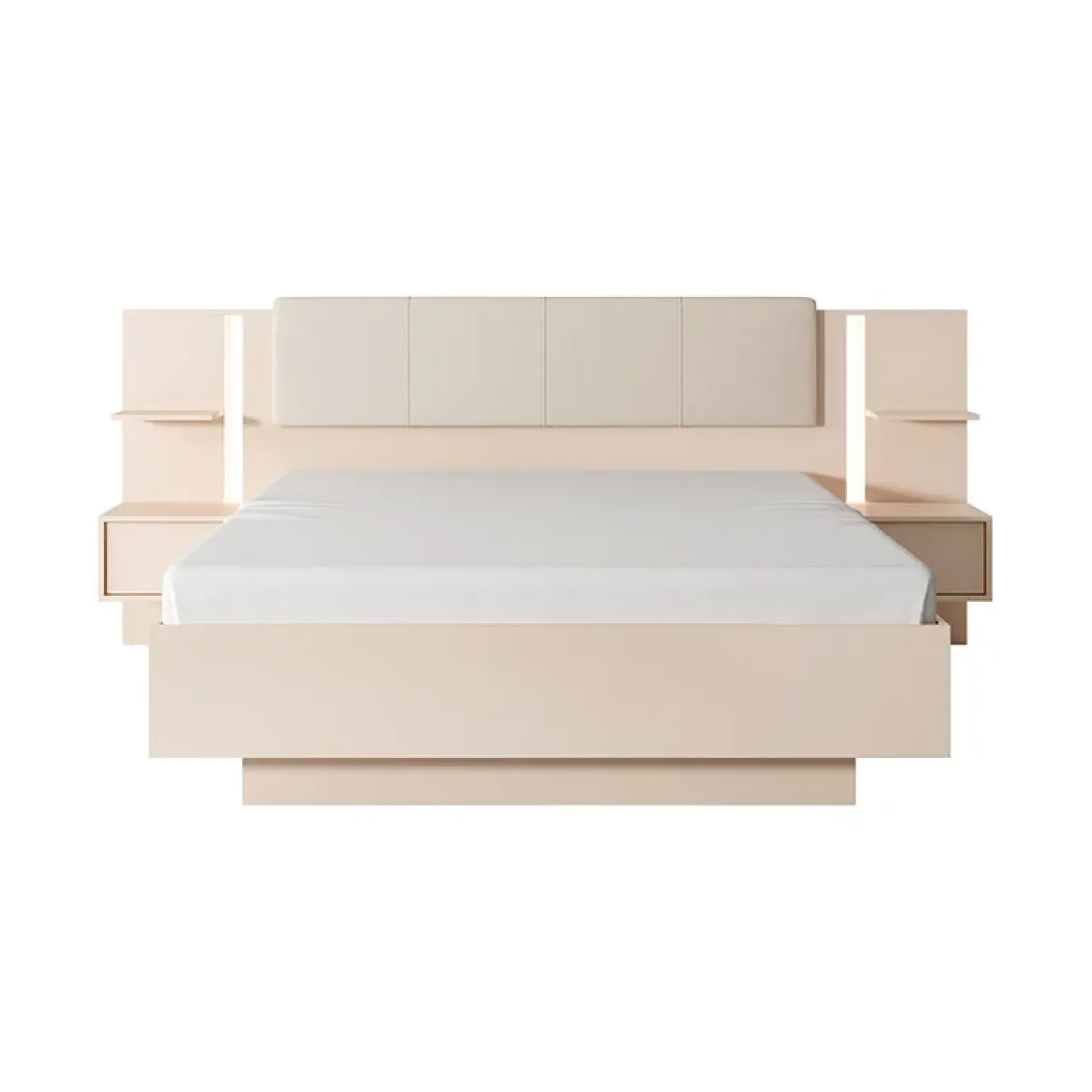 Camera da letto completa matrimoniale moderna beige Jolly