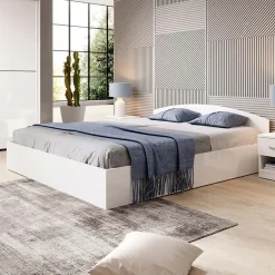 Camera da letto completa matrimoniale moderna bianco lucido Roma