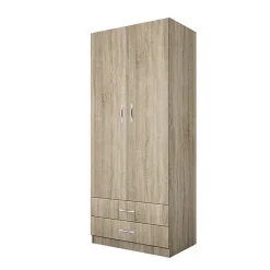 Camera doppio letto completa design rovere sonoma Caronte