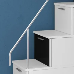 Cameretta bambini completa 2 letti singoli bianco nero Diego Gihome®