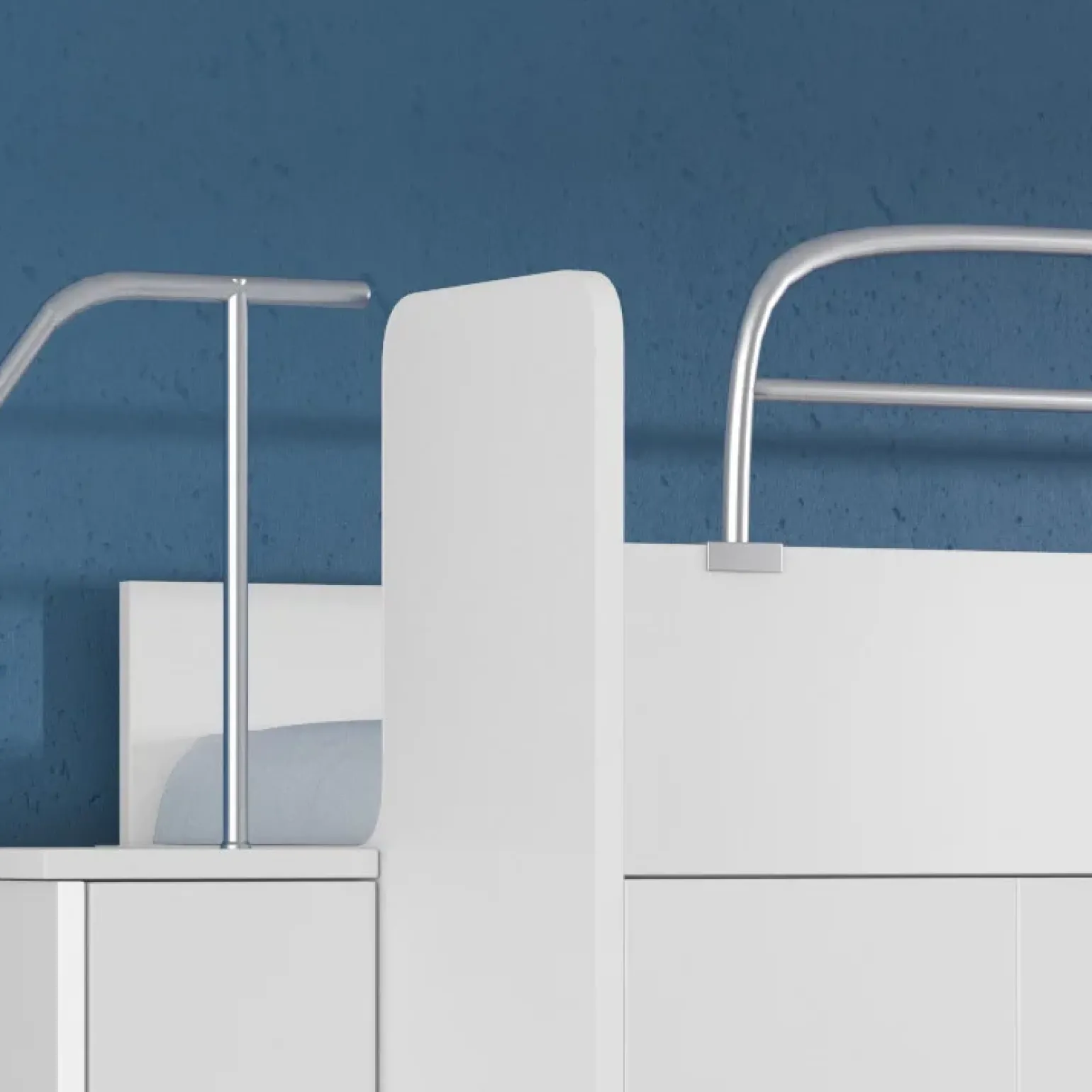 Cameretta 324x86cm 2 letti singoli completa bianco Diego Gihome®