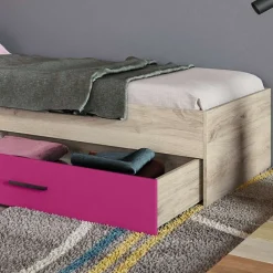 Cameretta 352x124cm con cabina armadio rovere fucsia Fabio Gihome®