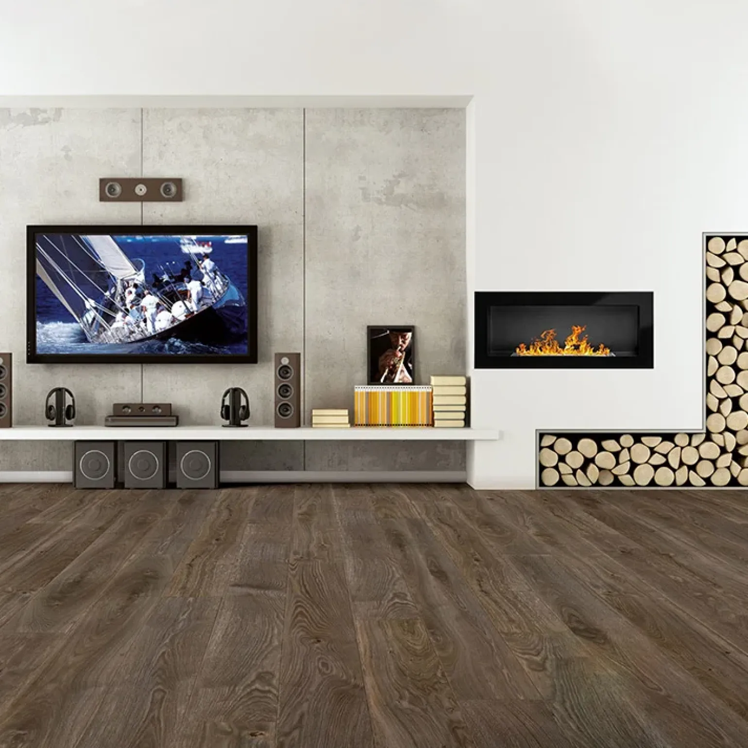 Caminetto 90x40h cm bioetanolo con vetro nero opaco Albert Gihome®