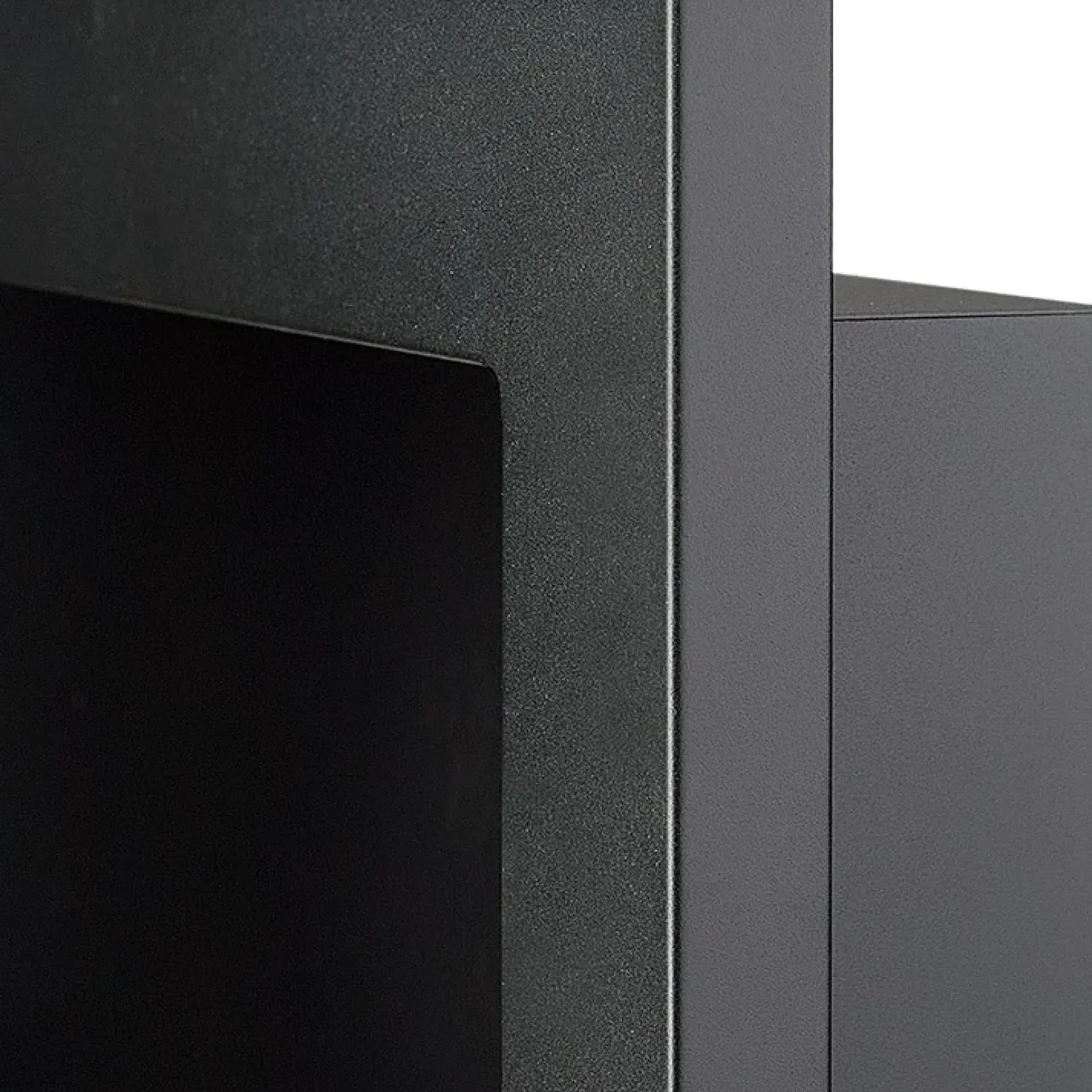 Caminetto 90x40h cm bioetanolo con vetro nero opaco Albert Gihome®