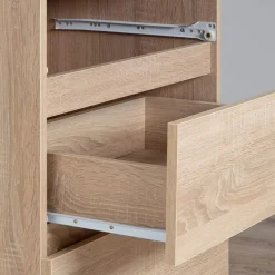 Cassettiera 160x120h cm moderna 10 cassetti rovere Living