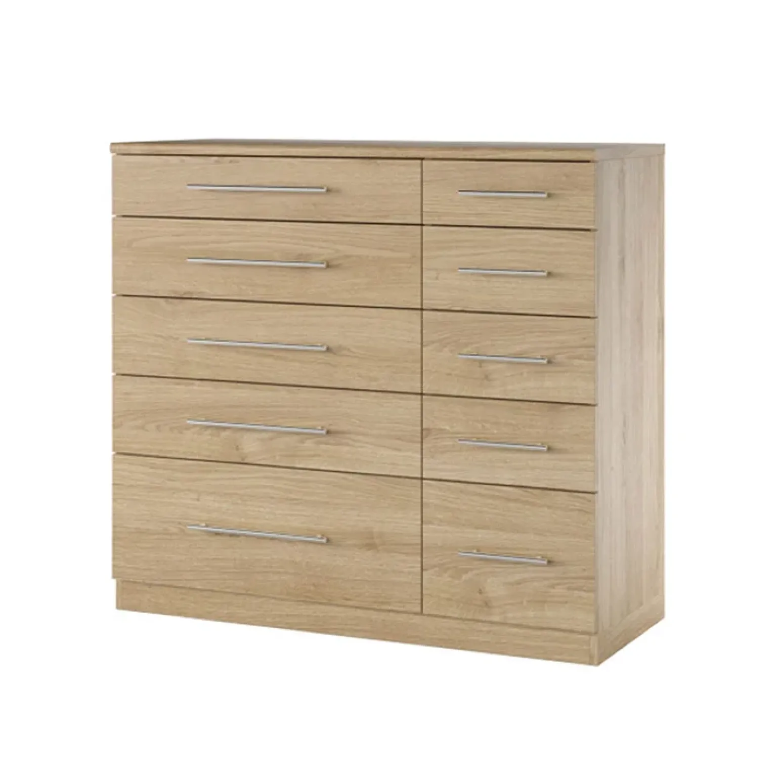 Cassettiera 103x95h cm moderna rovere Dogliani