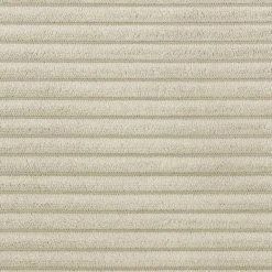 Chaise longue imbottita in velluto a coste 180cm beige Marty