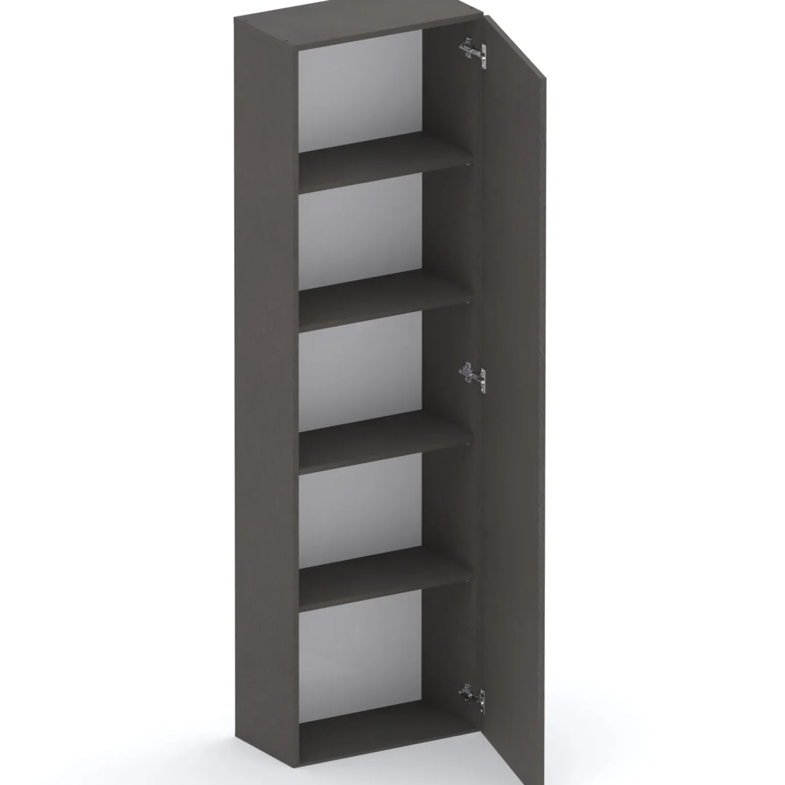 Colonna a terra 55x186h cm 1 anta reversibile ossido nero Sunset