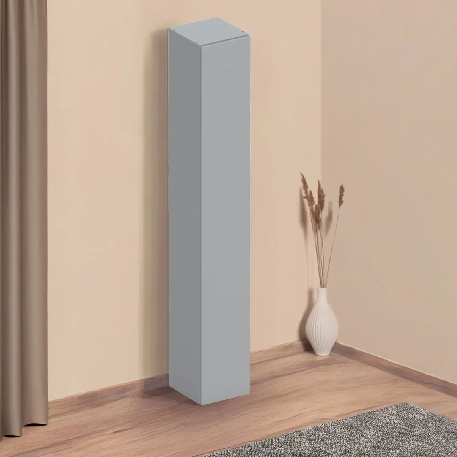 Colonna a terra 28x186h cm 1 anta reversibile multiuso grigio scuro Sunset