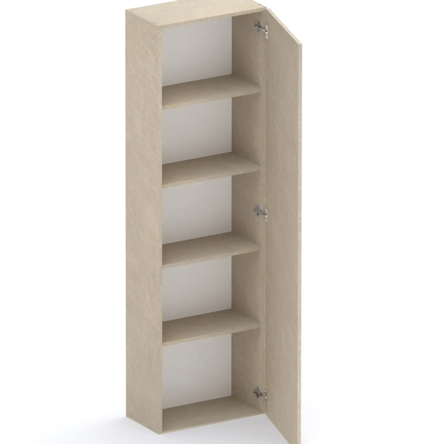 Colonna a terra 55x186h cm 1 anta reversibile tortora Sunset