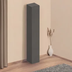 Colonna a terra 28x186h cm 1 anta reversibile multiuso ossido nero Sunset