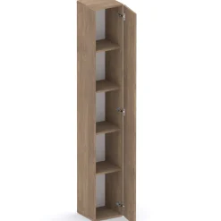 Colonna a terra 28x186h cm 1 anta reversibile multiuso rovere scuro Sunset