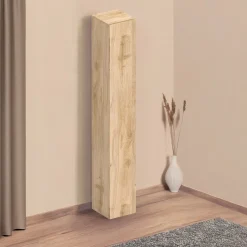 Colonna a terra 28x186h cm 1 anta reversibile multiuso rovere chiaro Sunset