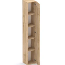 Colonna a terra 28x186h cm 1 anta reversibile multiuso rovere chiaro Sunset