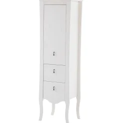 Colonna bagno classica 45x157h cm 2 cassetti bianca Brigit