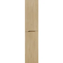 Colonna bagno sospesa 35x170h cm cannettato 2 ante rovere Pretty