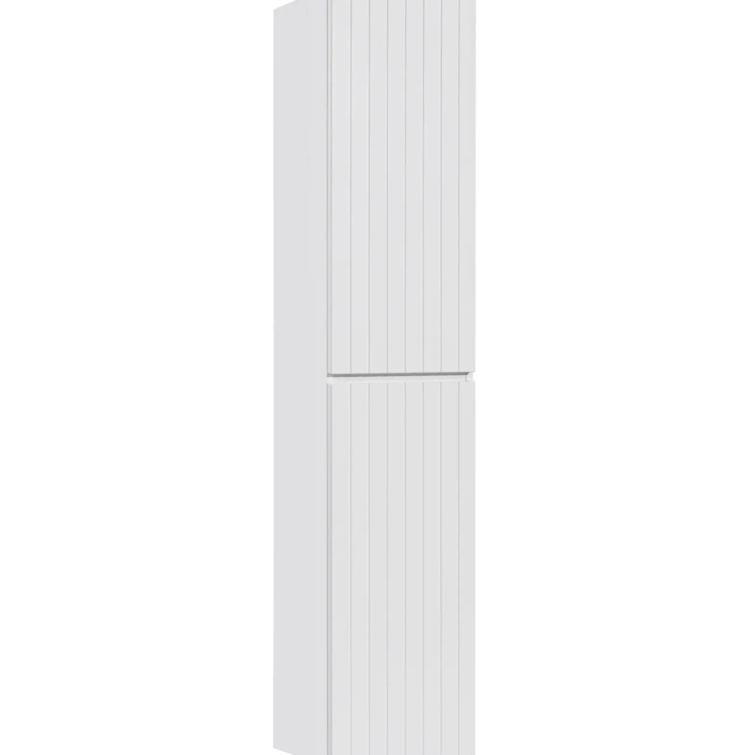 Colonna bagno sospesa 35x160h cm cannettato 2 ante bianco Autentic
