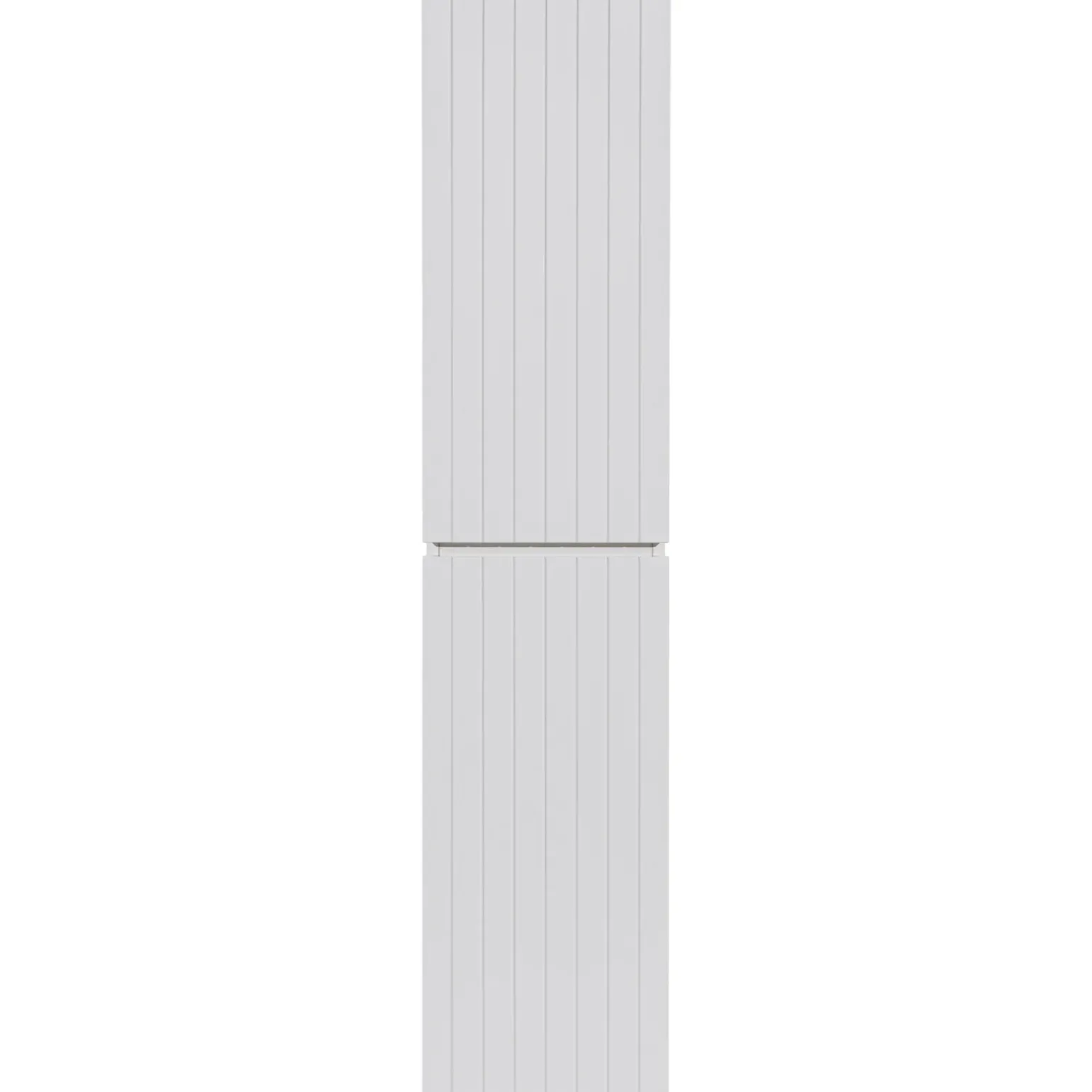Colonna bagno sospesa 35x160h cm cannettato 2 ante bianco Autentic