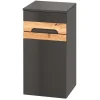 Colonna bagno sospesa 35x67h cm 1 anta rovere grigio lucido Rabat