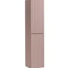 Colonna bagno sospesa 35x160h cm cannettato 2 ante rosa Autentic