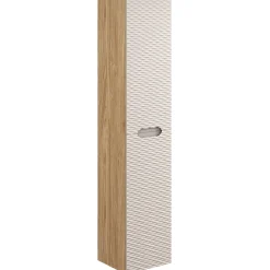 Colonna bagno sospesa 35x170h cm 2 ante beige rovere Swim