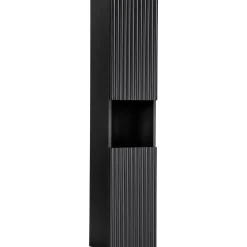 Colonna bagno sospesa 30x140h cm cannettato 2 ante nero Cleany