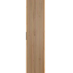 Colonna bagno sospesa 35x140h cm cannettato 1 anta quercia antracite Limpid