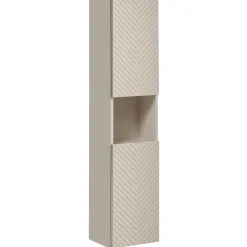 Colonna bagno sospesa 30x140h cm 1 anta beige cashmere Neutry