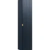 Colonna bagno sospesa 35x160h cm 1 anta 2 cassetti cannettato blu Deep