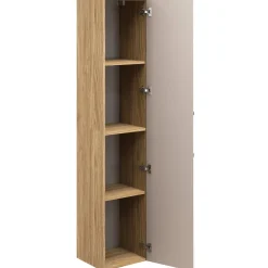 Colonna bagno sospesa 35x170h cm 1 anta beige rovere Swim