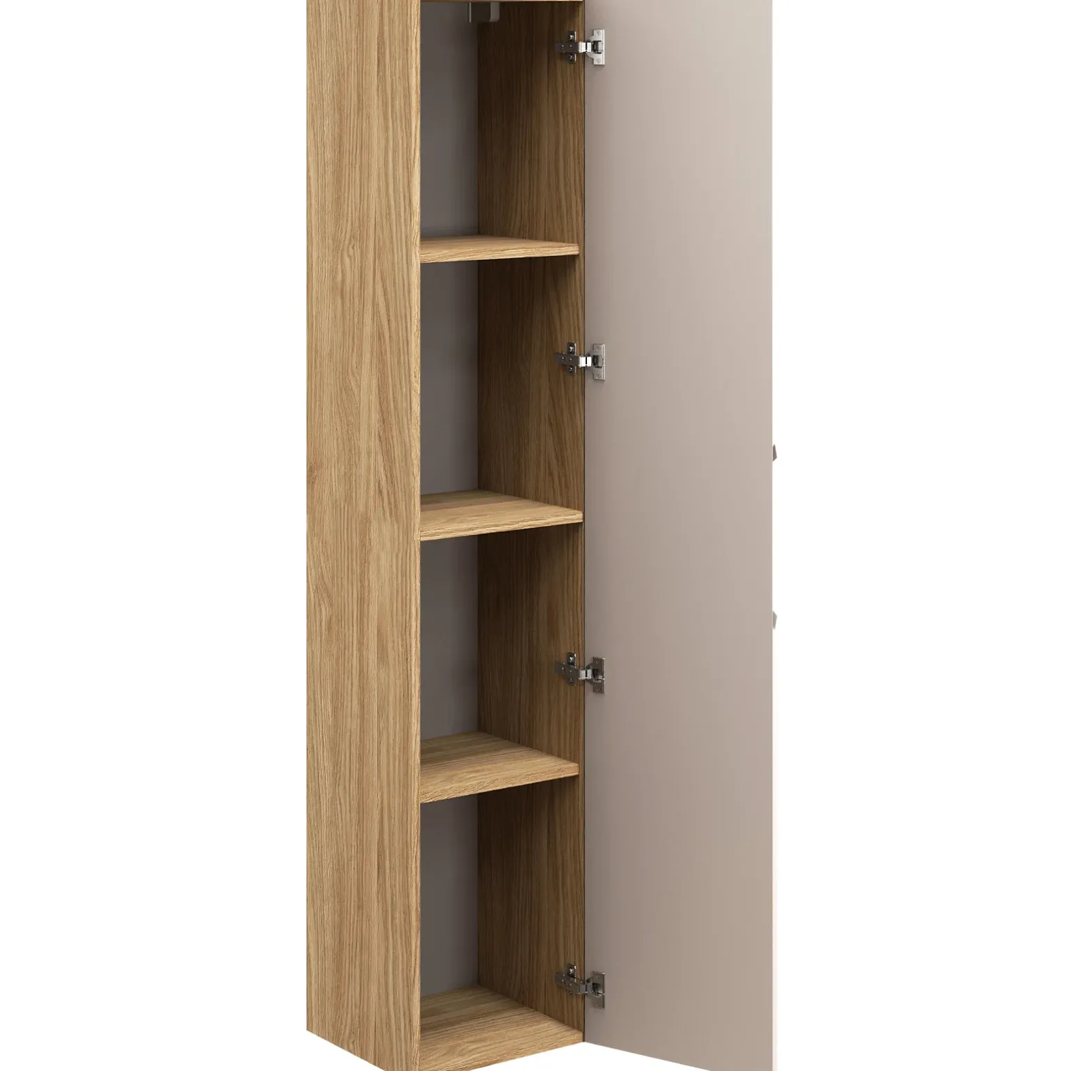 Colonna bagno sospesa 35x170h cm 1 anta beige rovere Swim