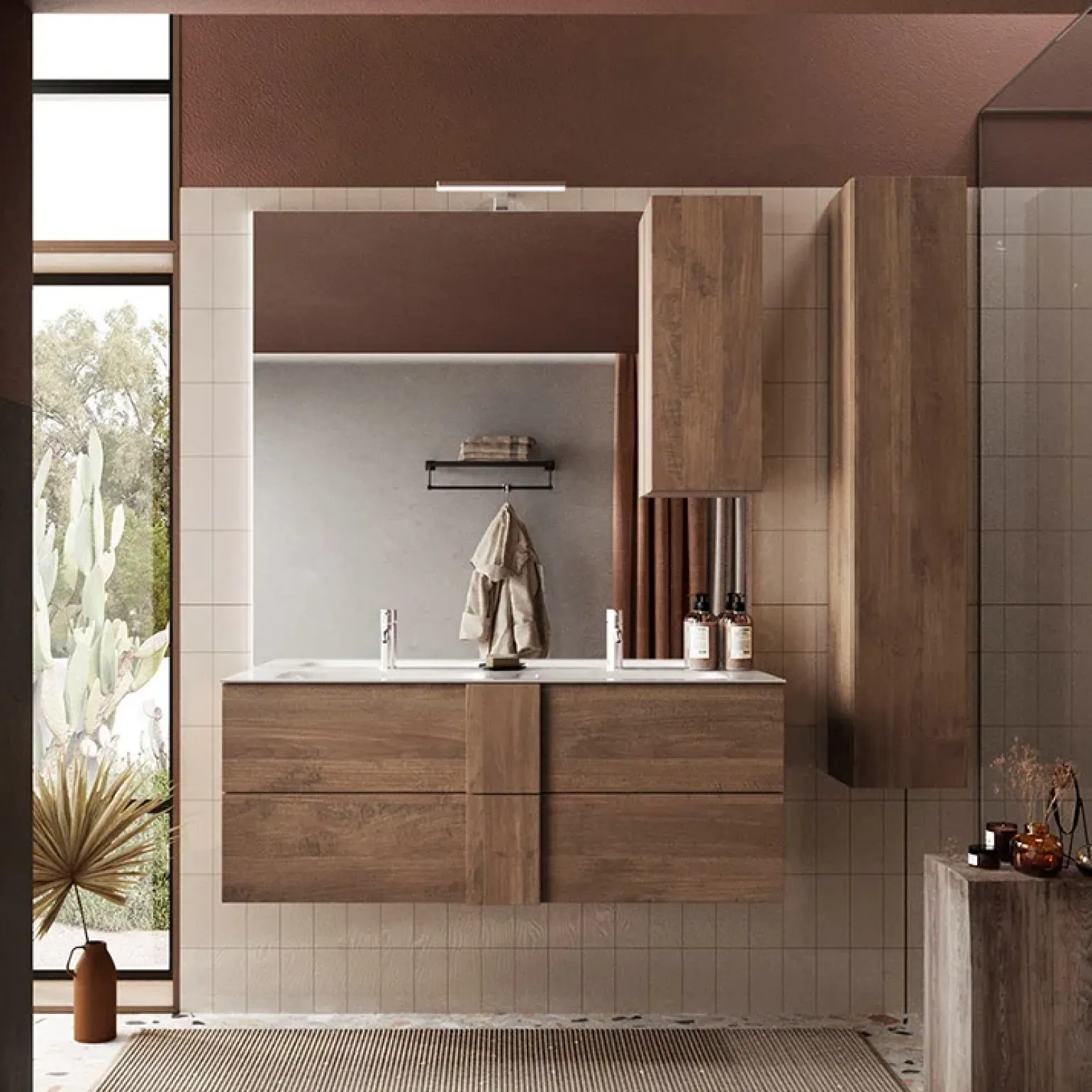 Colonna bagno 25x138h cm 1 anta rovere Alvarez