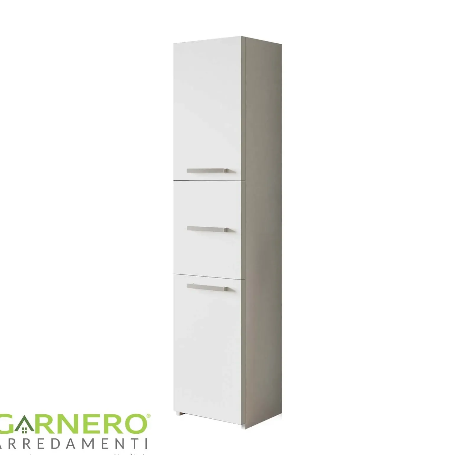 Colonna bagno 40x170h cm con ante moderna bianco Ramona