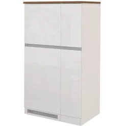 Colonna frigo dispensa cucina 90x165h cm moderna bianco rovere Gourmet