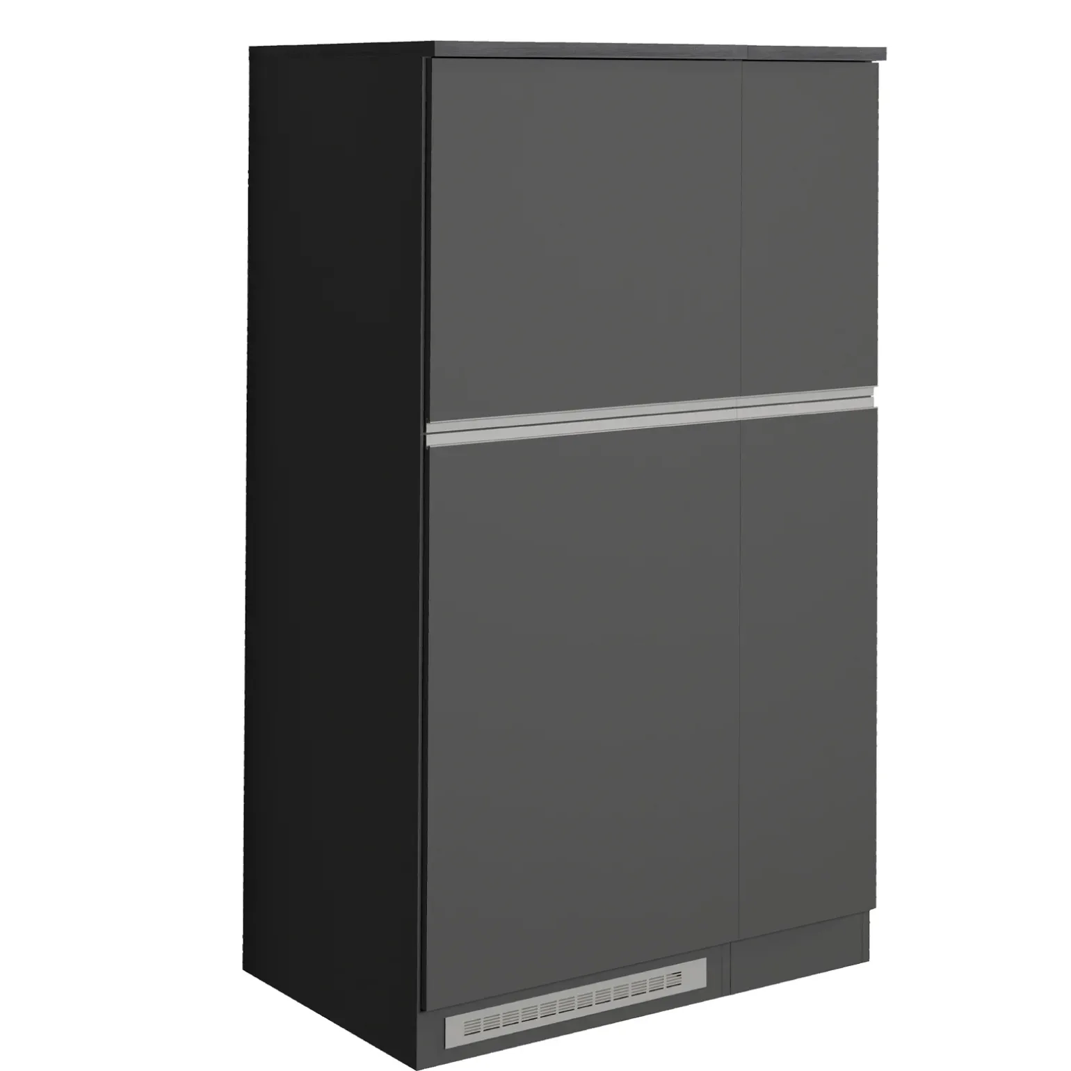 Colonna frigo dispensa cucina 90x165h cm moderna antracite grigio pietra Gourmet
