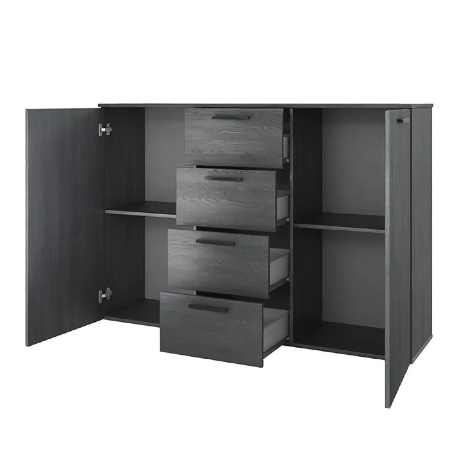 Comò 132x93h cm 2 ante 4 cassetti ossido Cortina Gihome®