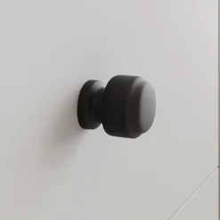Comodino 40x47h cm 2 cassetti design moderno bianco Pollon