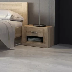 Comodino 50x40h cm 1 cassetto rovere Ombra