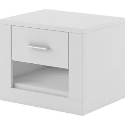 Comodino 50x40h cm 1 cassetto bianco opaco Ombra