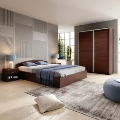 Comodino 40x40h cm 1 cassetto wengè Tropea-Roma-Sorrento