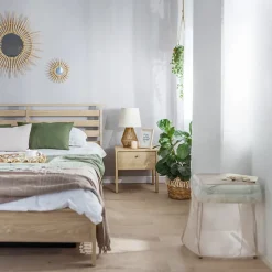 Comodino 45x46h cm 1 cassetto USB C rovere Noor