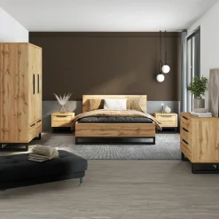 Comodino 55x49h cm 1 cassetto rovere Petra