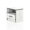 Comodino 40x41h cm con cassetto bianco rustico Zadar