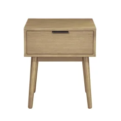 Comodino 45x53h cm con cassetto moderno rovere Potter
