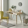 Consolle ingresso scrivania 1 cassetto 120x75cm rovere sonoma bianco Lavanda