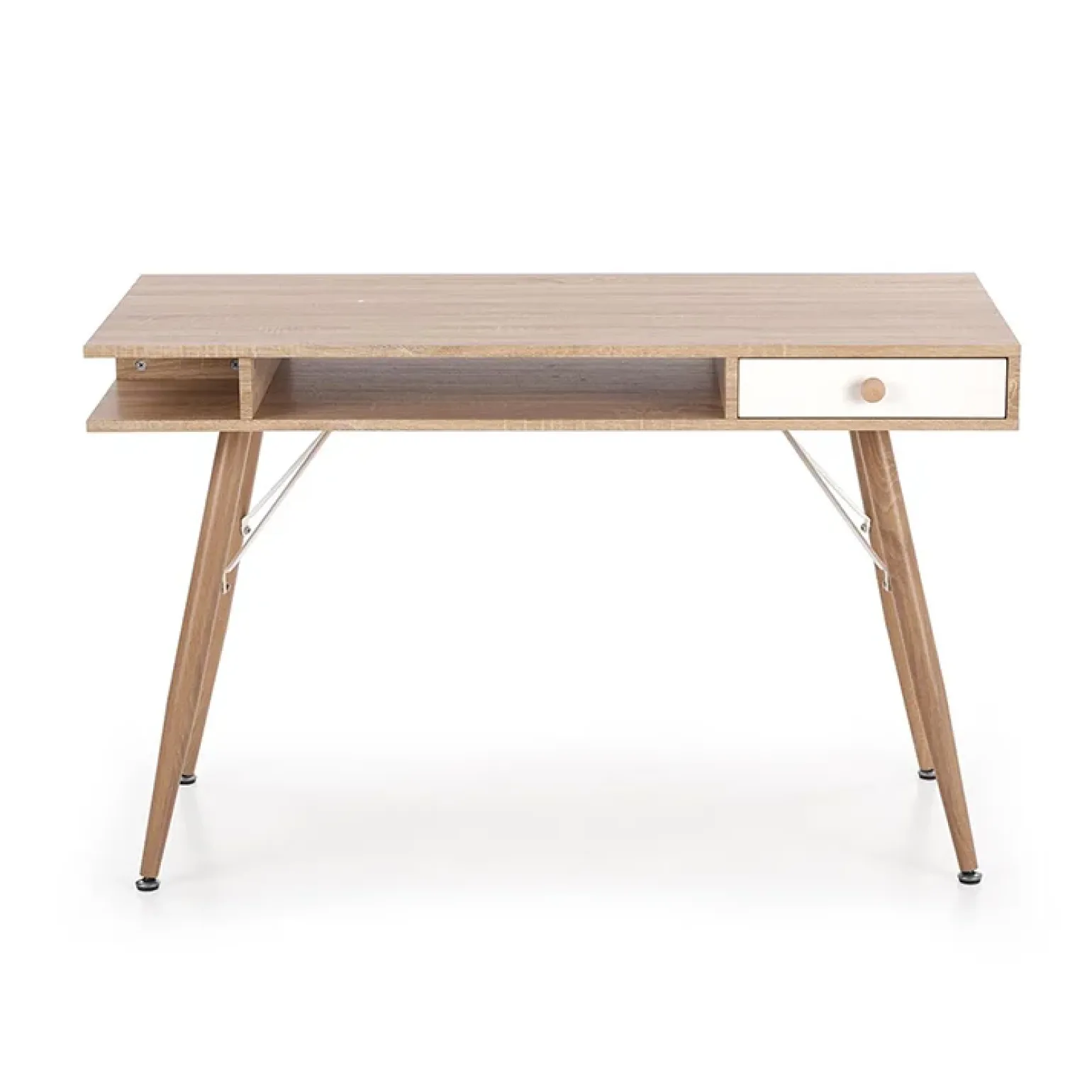 Consolle ingresso scrivania 1 cassetto 120x75cm rovere sonoma bianco Lavanda