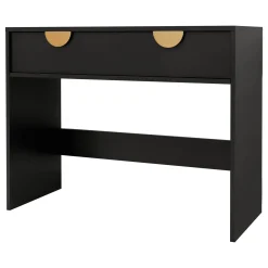 Consolle ingresso 100x78h cm con cassetto nero Oriana