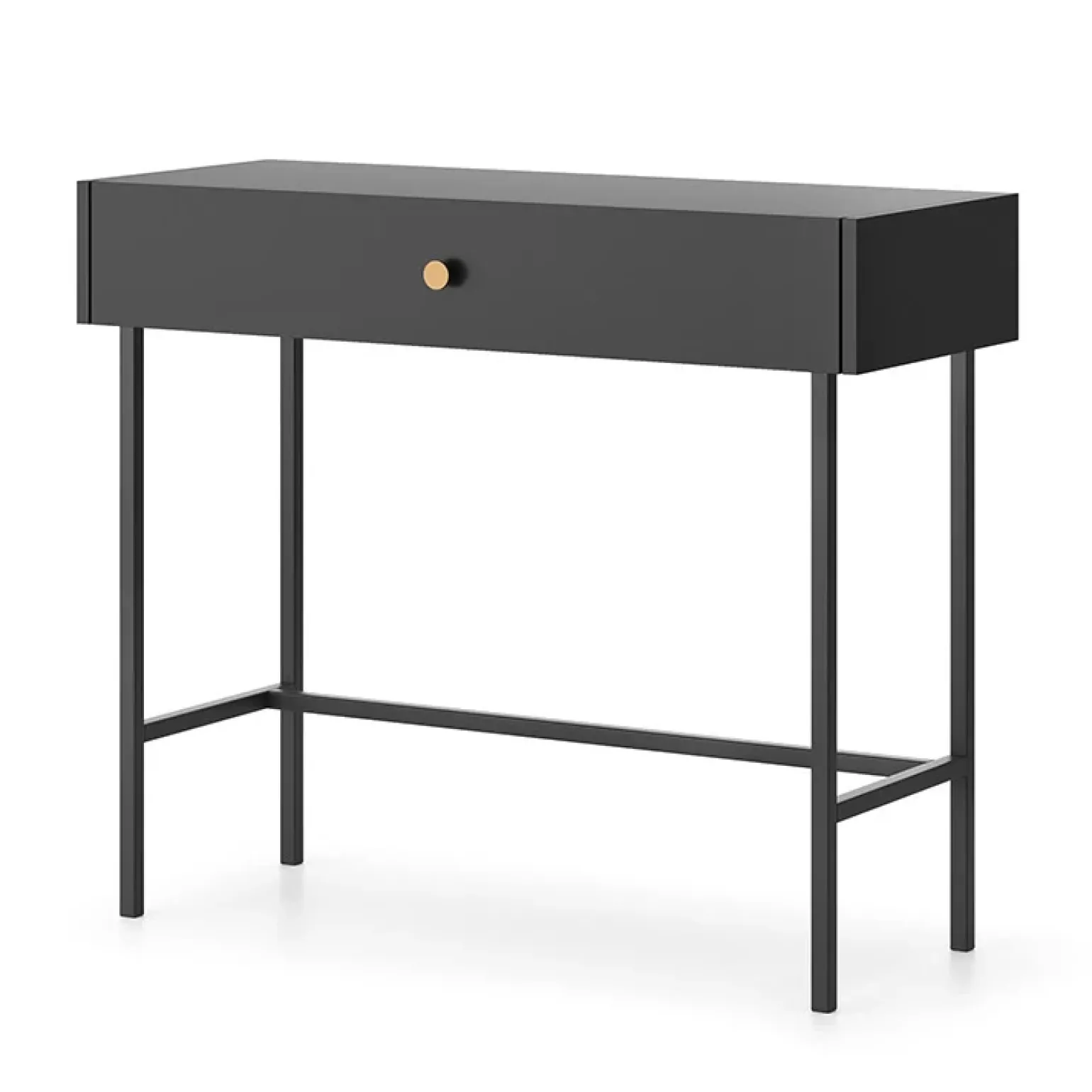 Consolle 93x79cm per ingresso nero oro Margot