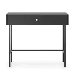 Consolle 93x79cm per ingresso nero oro Margot